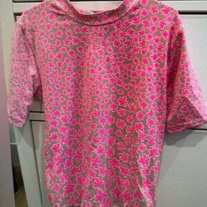 Kids Floral Rashguard in Pink